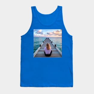 Meditating woman Tank Top